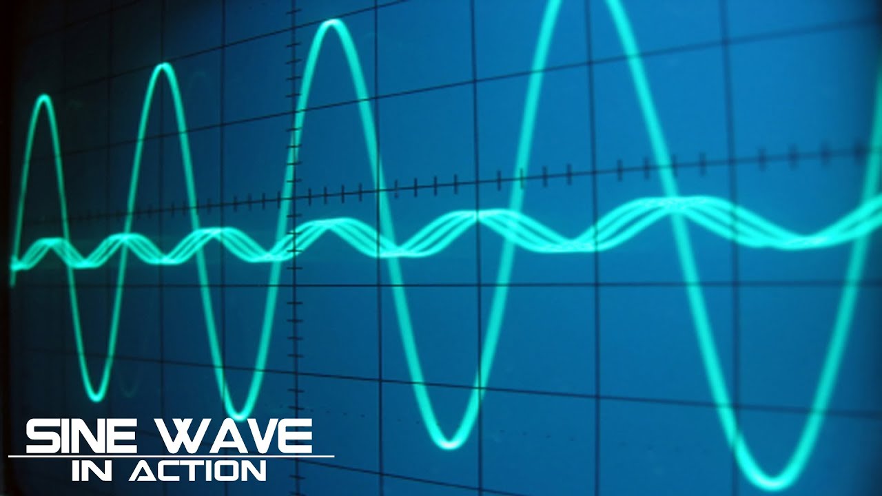 Sine Wave on an Oscilloscope